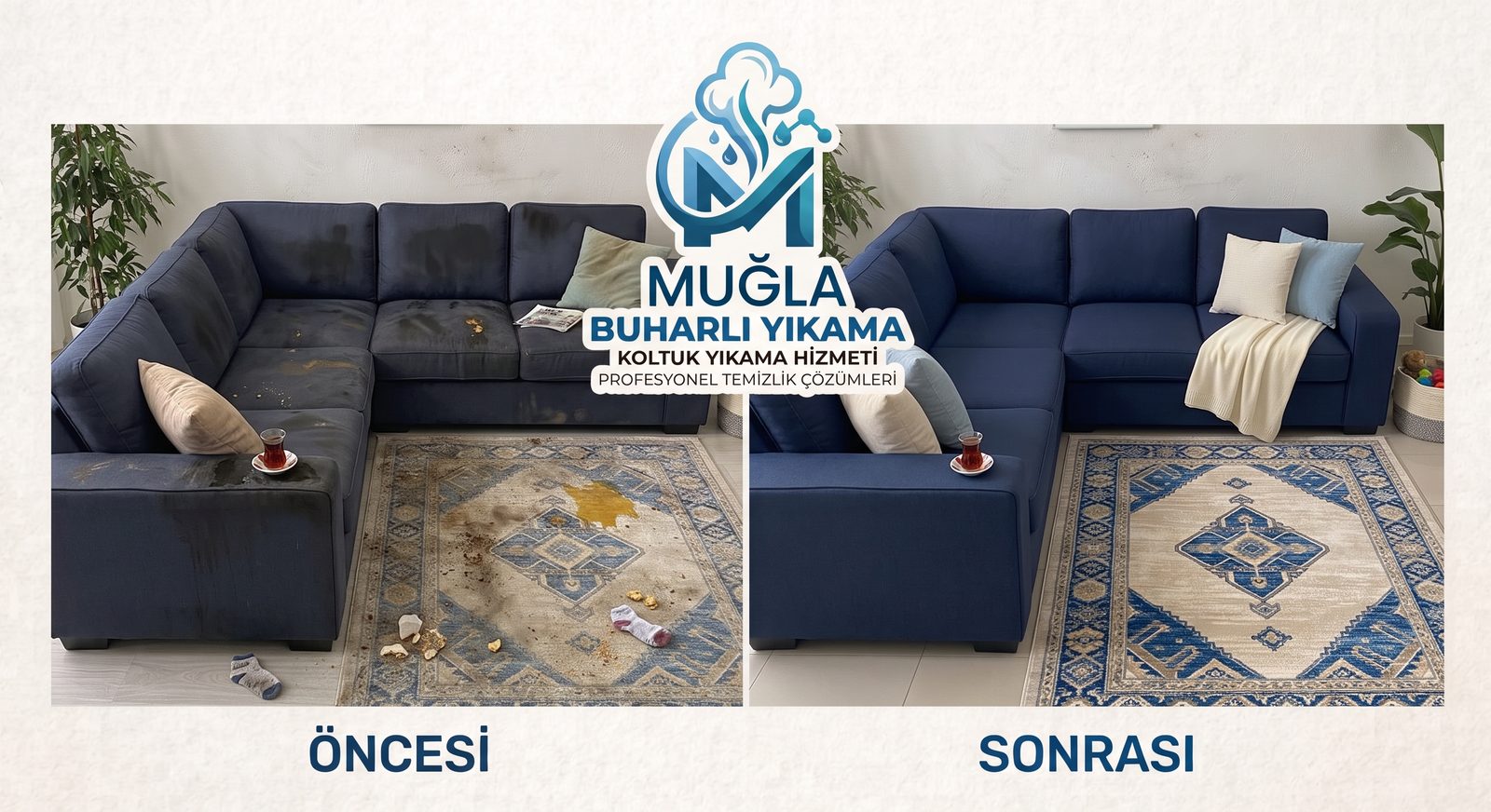 Halı Yıkama öncesi ve sonrası